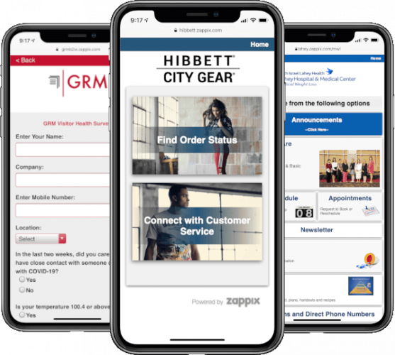 on demand apps three phones
